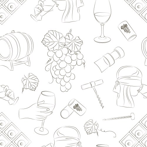 Grape wine card Royalty Free Vector Image - VectorStock