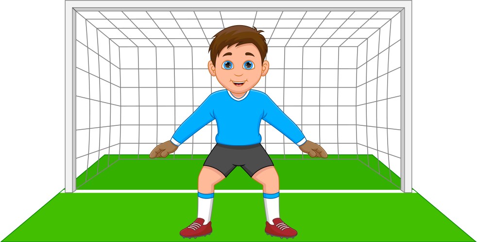 Goalkeeper Royalty Free Vector Image - VectorStock
