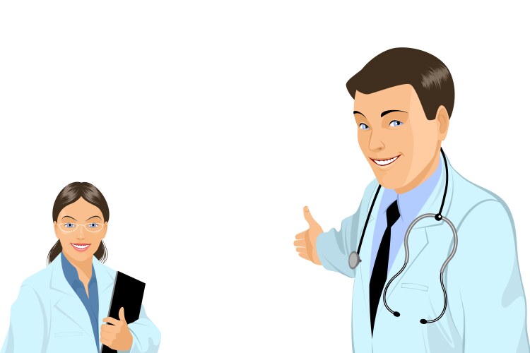 Female doctor labeling purple blood collection – Royalty-Free Vector ...
