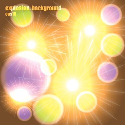 Light explosion Royalty Free Vector Image - VectorStock