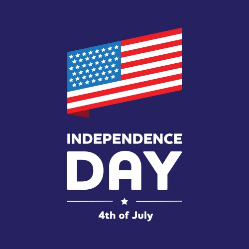 independence day fourth of july usa vector image