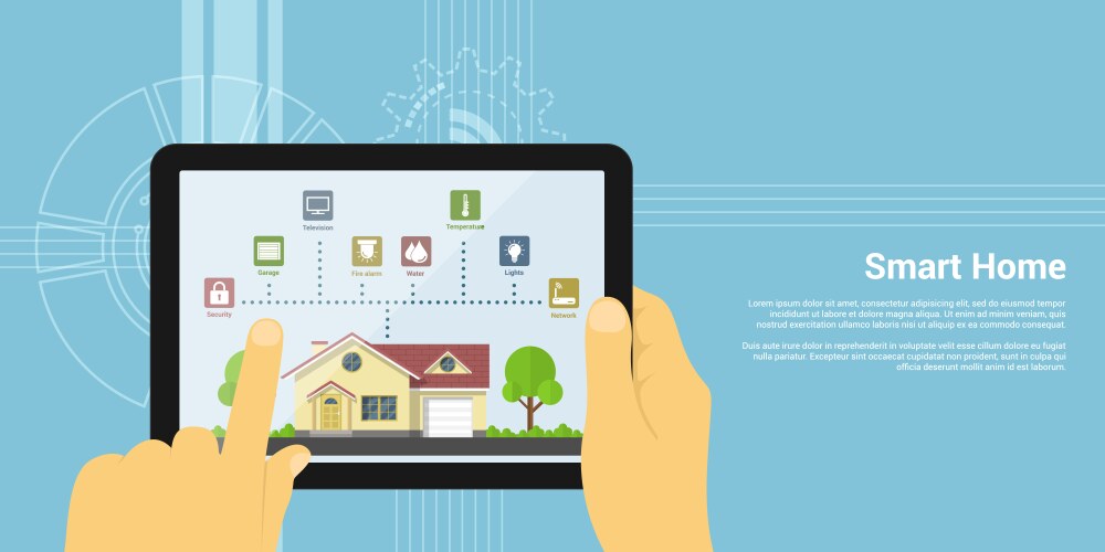 Smart home Royalty Free Vector Image - VectorStock