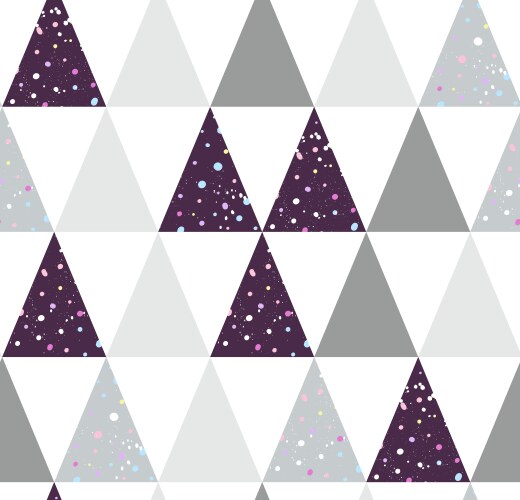 Rainbow triangles seamless pattern Royalty Free Vector Image