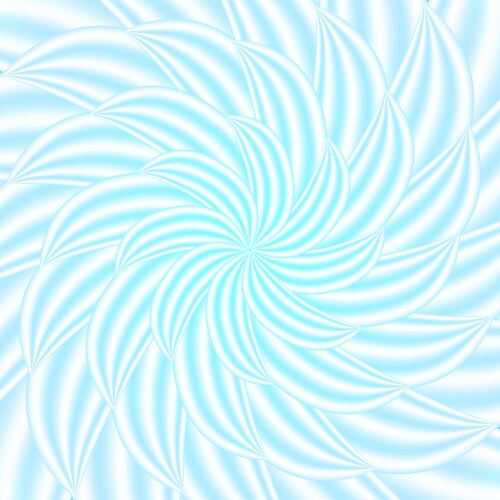 blue abstract petal spiral background vector image