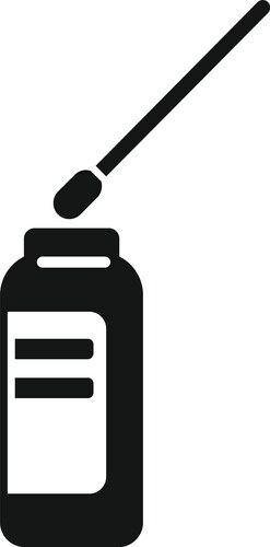 Test result icon simple lab sample Vector Image