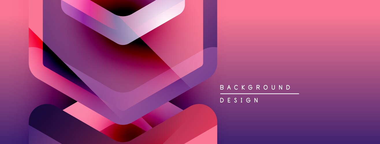 Abstract geometric shapes overlap creating vector image
