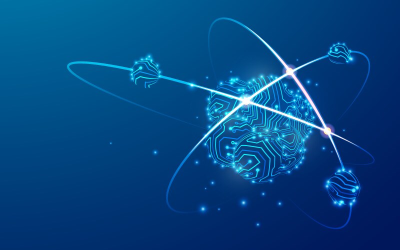 Quantum computing Royalty Free Vector Image - VectorStock