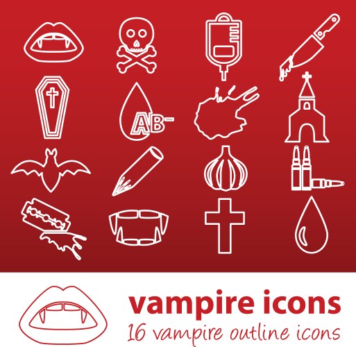 Articulation icons set outline childhood Vector Image