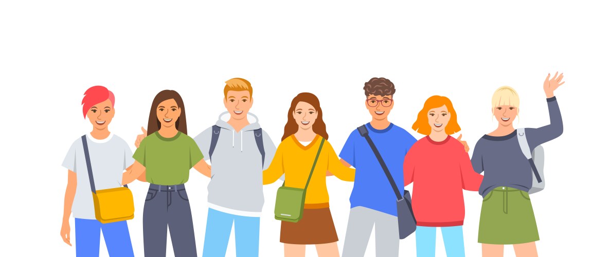 People in queue Royalty Free Vector Image - VectorStock