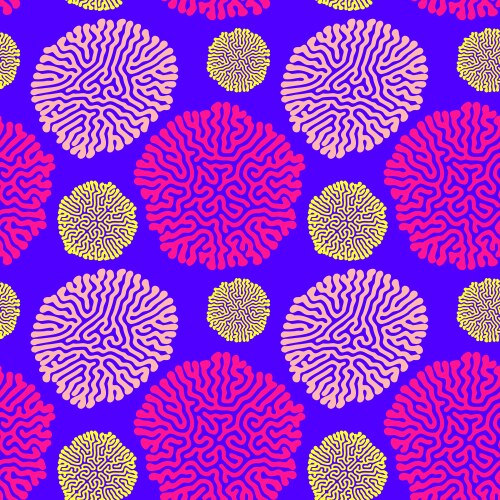 Turing morphogenesis reaction diffusion pattern vector image