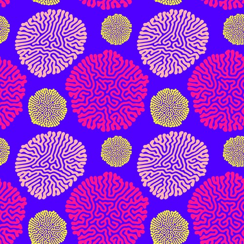 Turing morphogenesis reaction diffusion pattern vector image