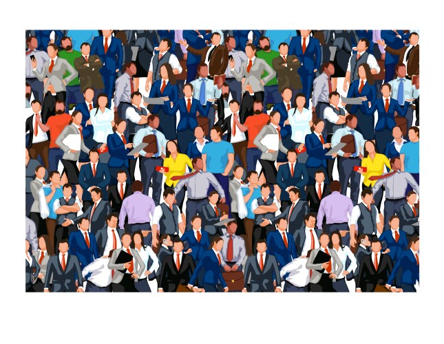 Businesswoman big boss leader Royalty Free Vector Image
