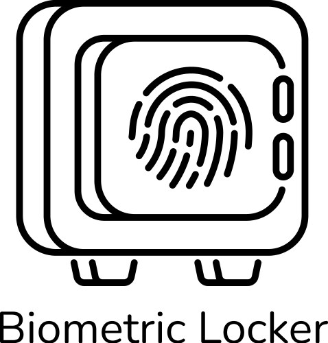 Iris lock Royalty Free Vector Image - VectorStock