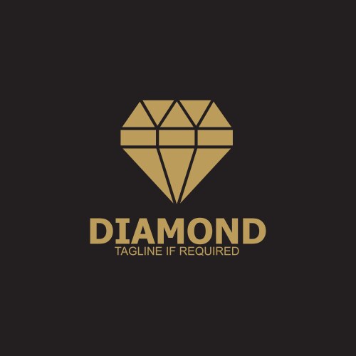Diamond logo design template – Royalty-Free Vector | VectorStock