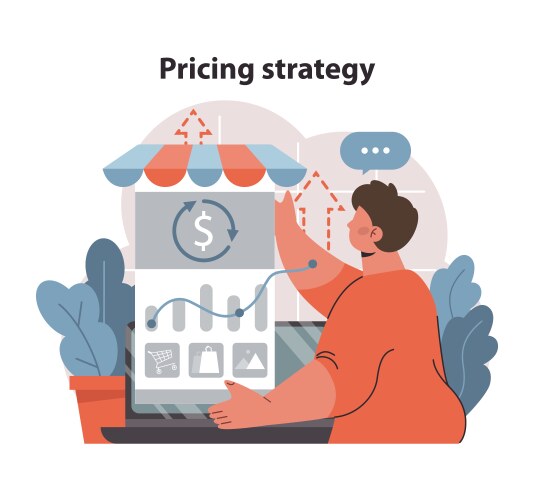 Market penetration concept flat vector image