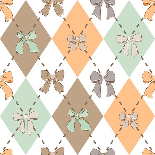 Structured floral check pattern seamless repeat – Royalty-Free Vector ...