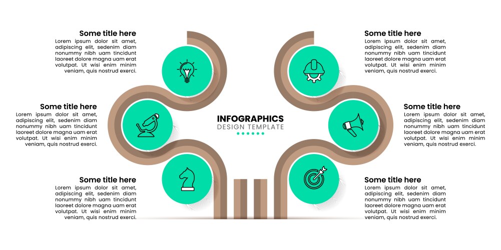 Infographic template abstract tree with 4 steps Vector Image