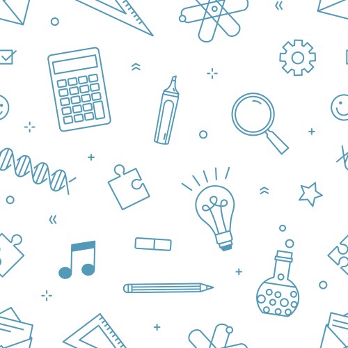 School pattern Royalty Free Vector Image - VectorStock