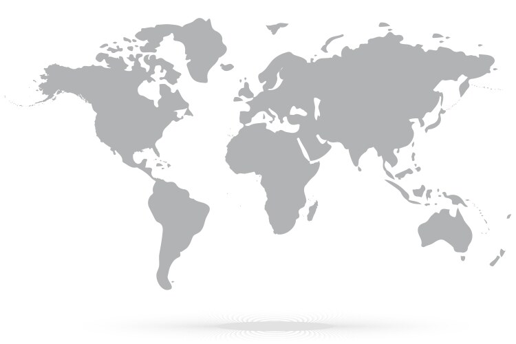 Red geometric world map Royalty Free Vector Image