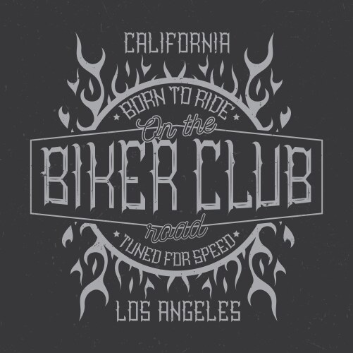 Retro Motorcycle Label Vector Image
