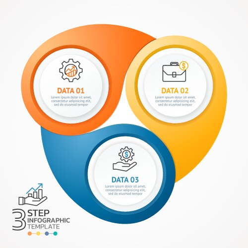 Set template for circle diagram Royalty Free Vector Image