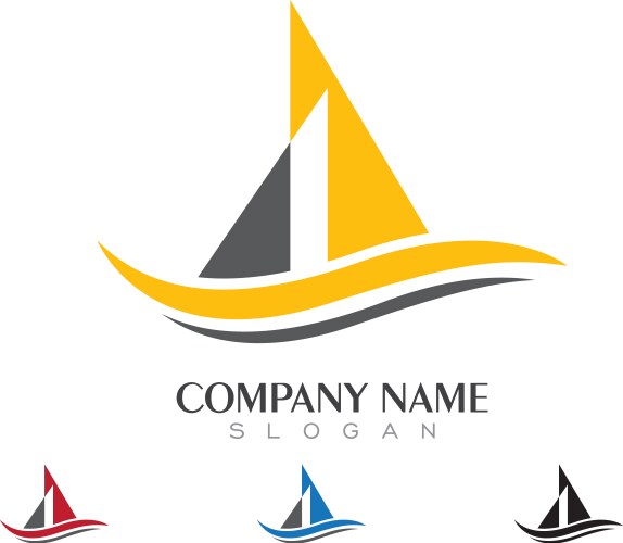 Cruise Ship Logo Vector Image