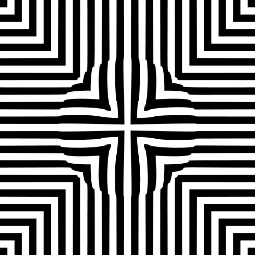 optical illusion lines background abstract 3d vector image