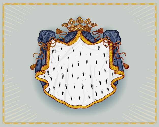 Royal Shield Emblem Vector Image