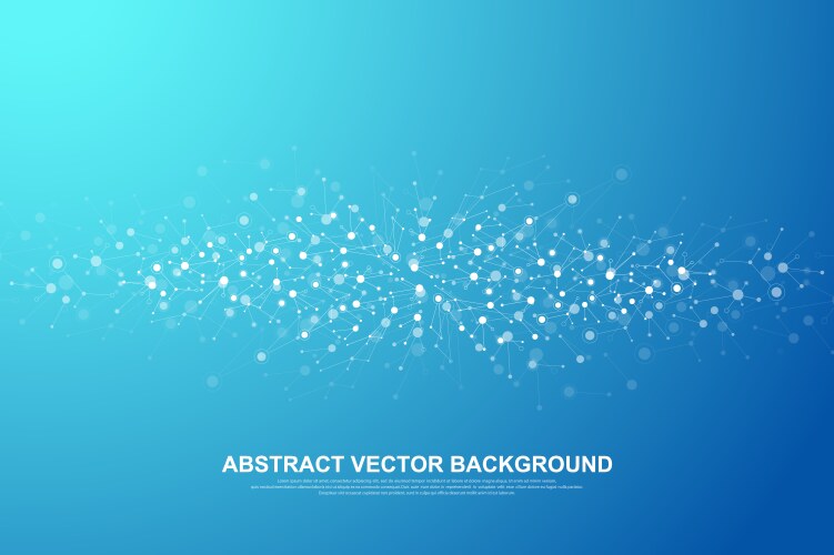 Scientific molecule background for medicine vector image