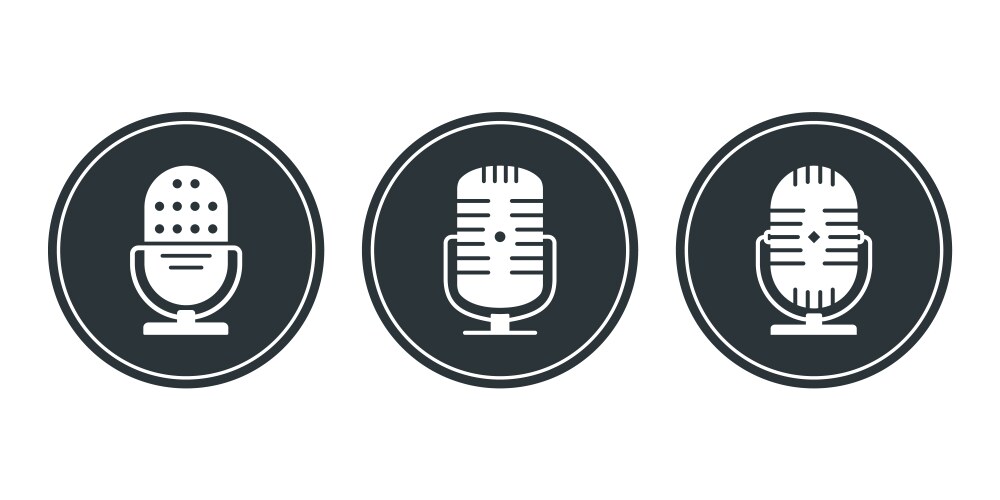 Microphone icon Royalty Free Vector Image - VectorStock