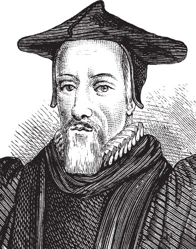 Richard Hooker Theologian Vector Image