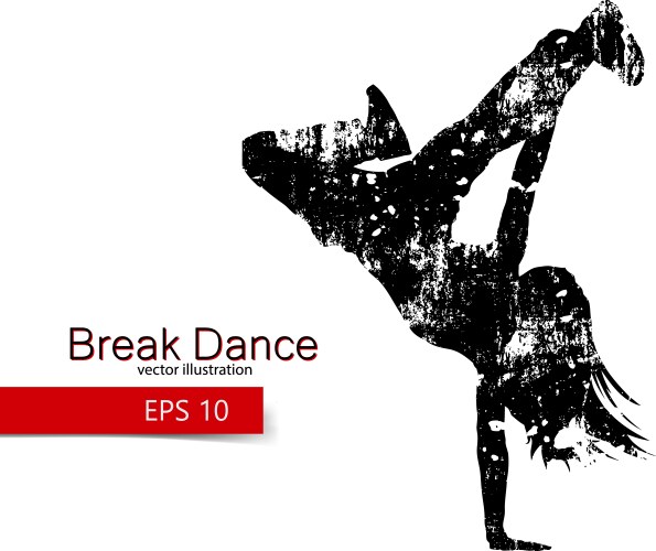 Break dance street one Royalty Free Vector Image