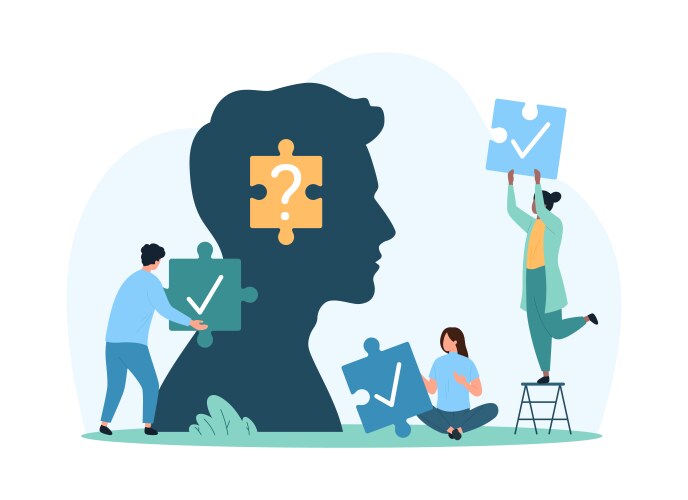 Problem Solving & Cognitive Concepts vector image