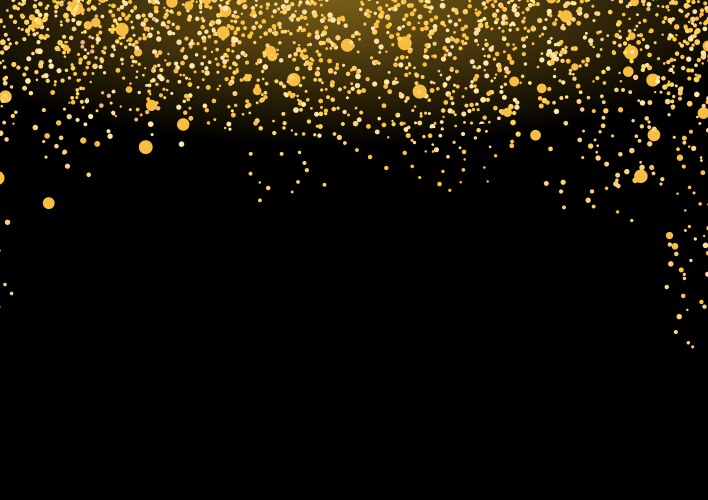 Golden Particle Mist Vector Image