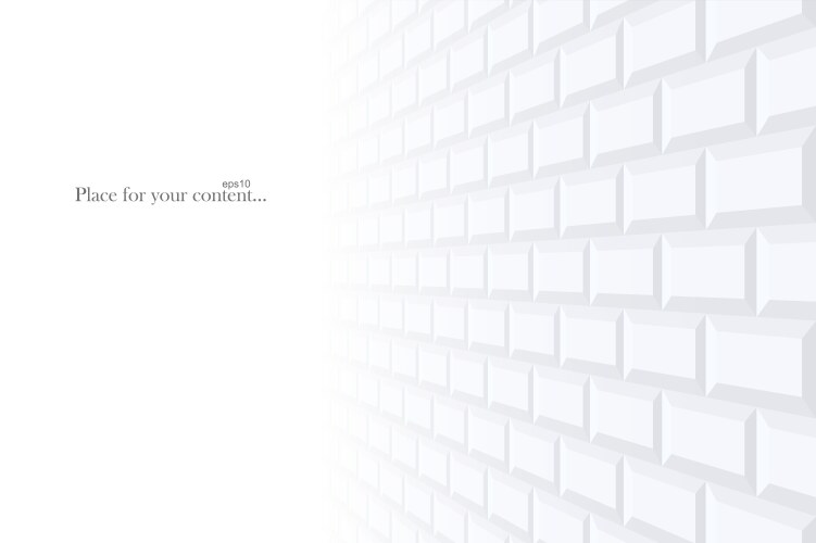 White brick wall seamless texture Royalty Free Vector Image