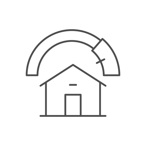 house energy efficiency line icon vector image