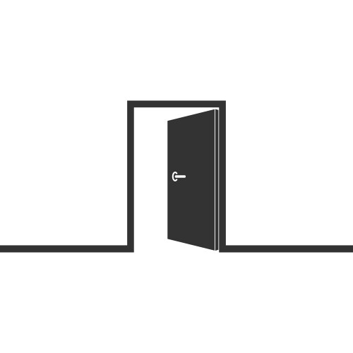 Door sign Vector Image