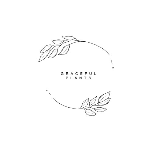 Hand lettering floral s monogram and logo Vector Image