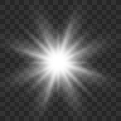 White glowing light Vector Image