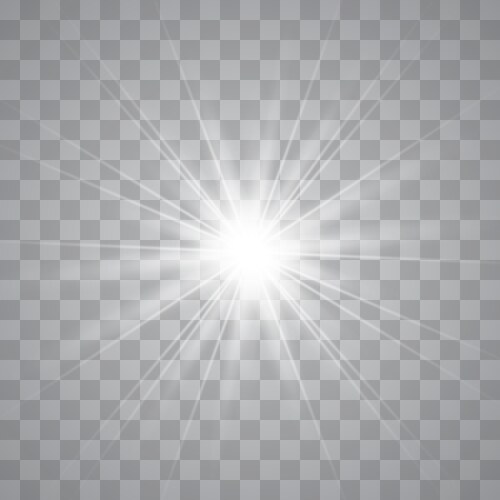 White glowing light Vector Image