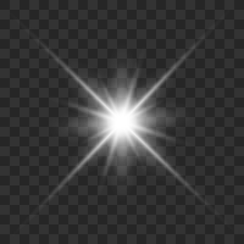 White glowing light Vector Image