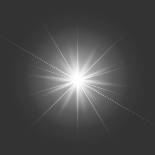 White glowing light Vector Image