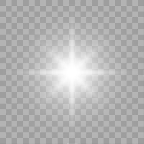 White glowing light Vector Image