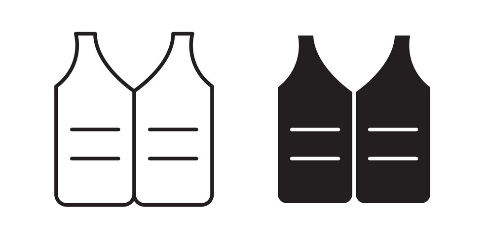 Jacket & Vest Icon Set - Outline – Royalty-Free Vector | VectorStock