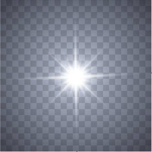 White glowing light Vector Image
