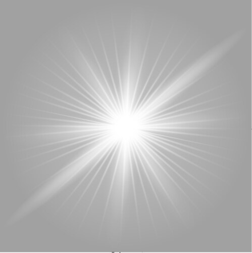 White glowing light Vector Image