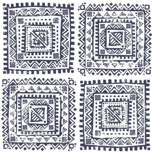 Tribal vintage ethnic seamless vector image