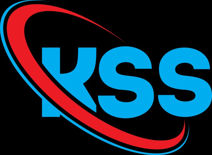 Kss triangle letter logo design Royalty Free Vector Image