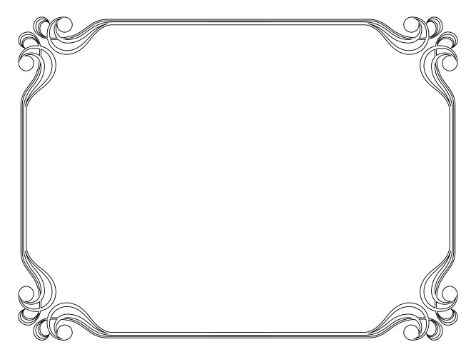 Simple ornamental decorative frame Royalty Free Vector Image