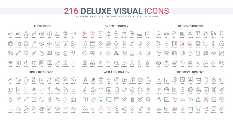 Web application development and support ui vector image